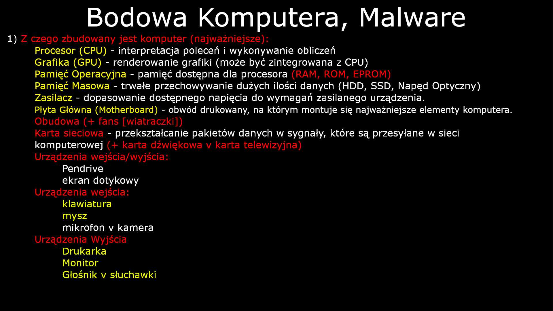 budowa komputera 1