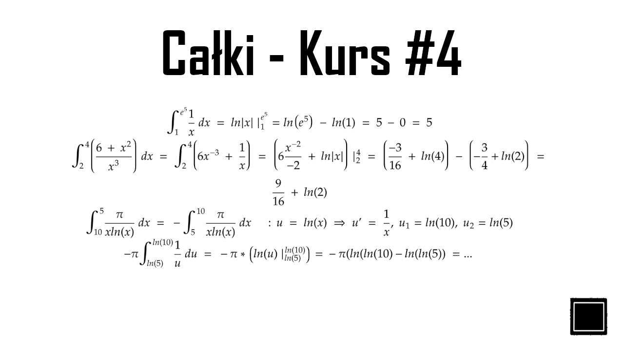 kurs całki #4