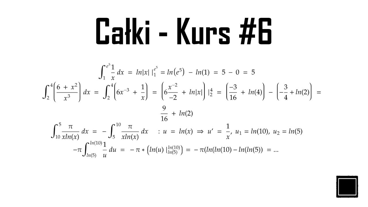 kurs całki #6