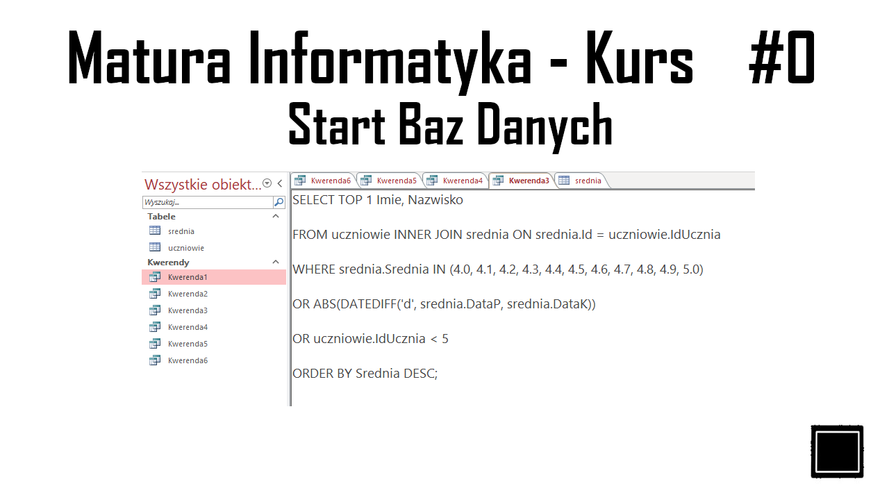 bazy - 30, tworzenie baz danych